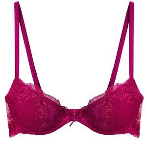 Fleur du Mal | Orchid Lace Cupped Bra / 34 B, NWT
